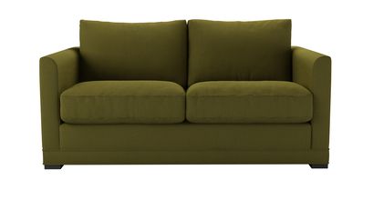 Aissa 2 Seat Sofabed in Royal Fern Brushed Linen Cotton - sofa.com