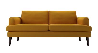 Reuben 3 Seat Sofa in Mango Brushed Linen Cotton - sofa.com