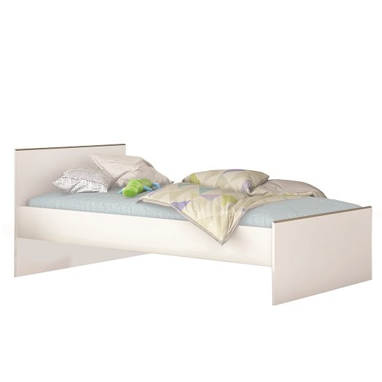 Pilot Modern Childrens Bed In White And Clay