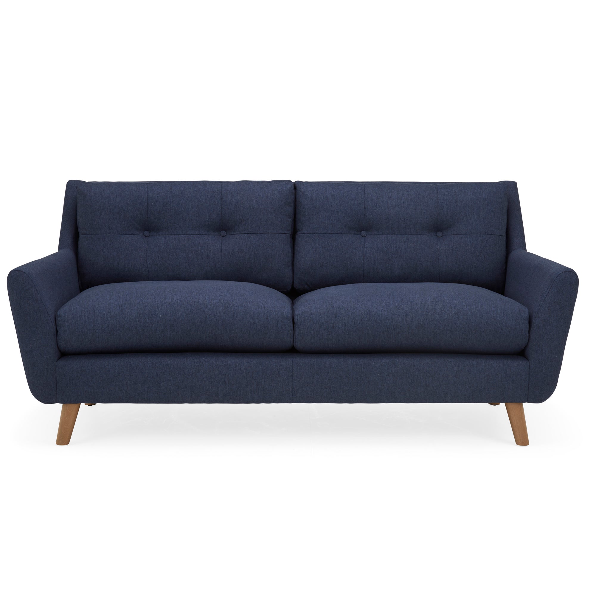 Halston Fabric 3 Seater Sofa Blue