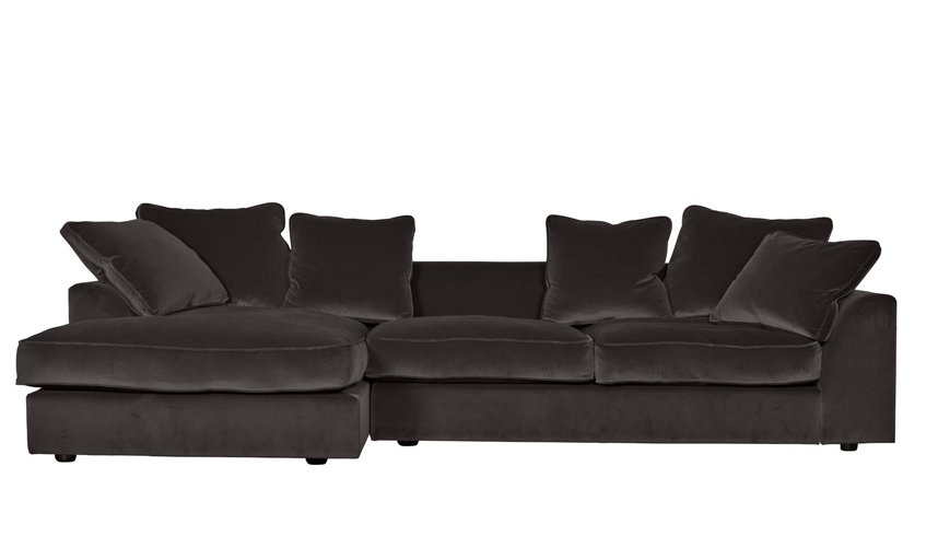 Heal's Cumulus Left Hand Facing Corner Sofa In Velvet
