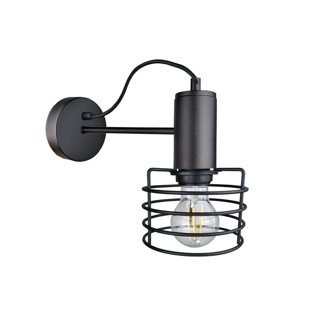 Netlighting Rune Wall Lamp Black 25cm 1x E27