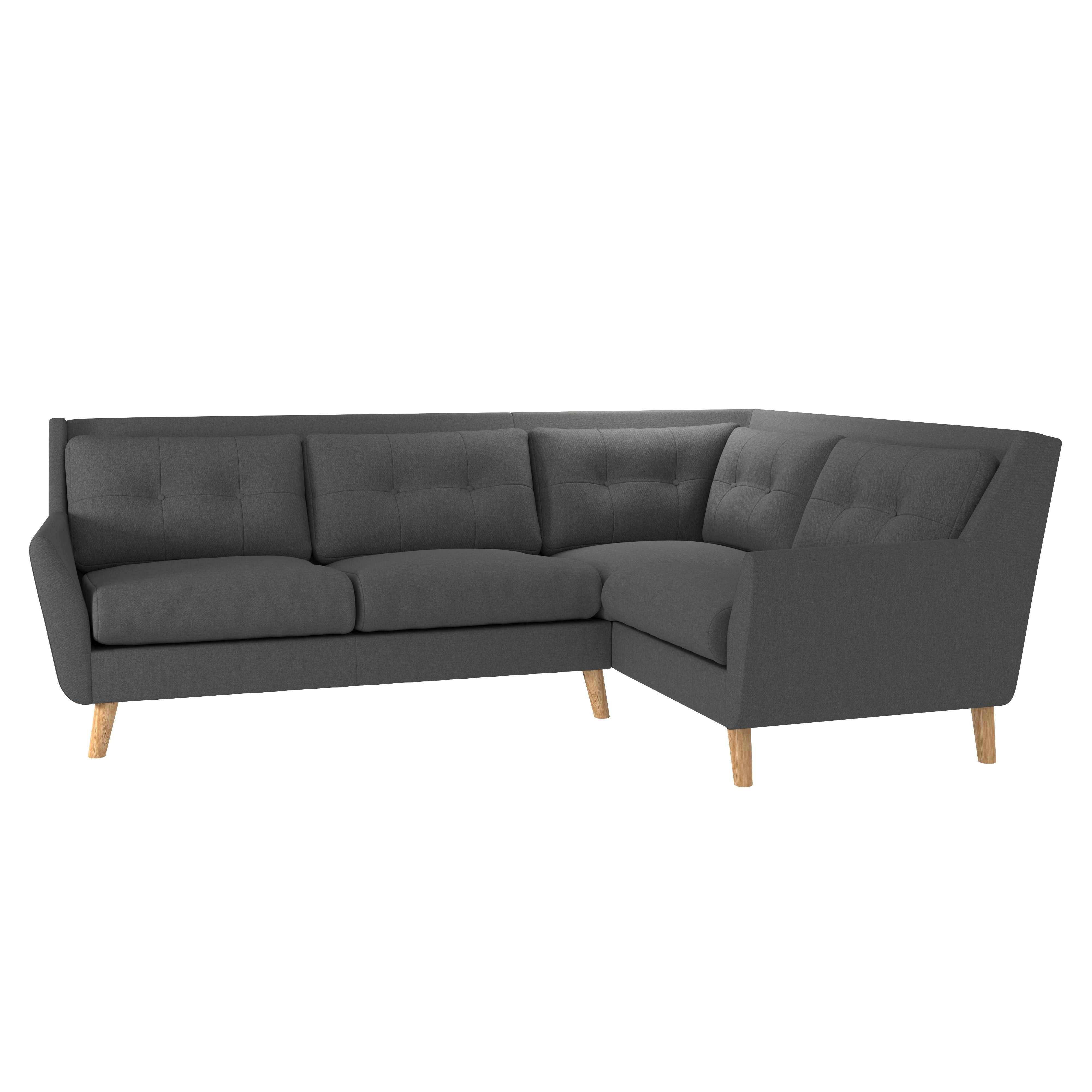 Halston Fabric Corner Sofa Blue