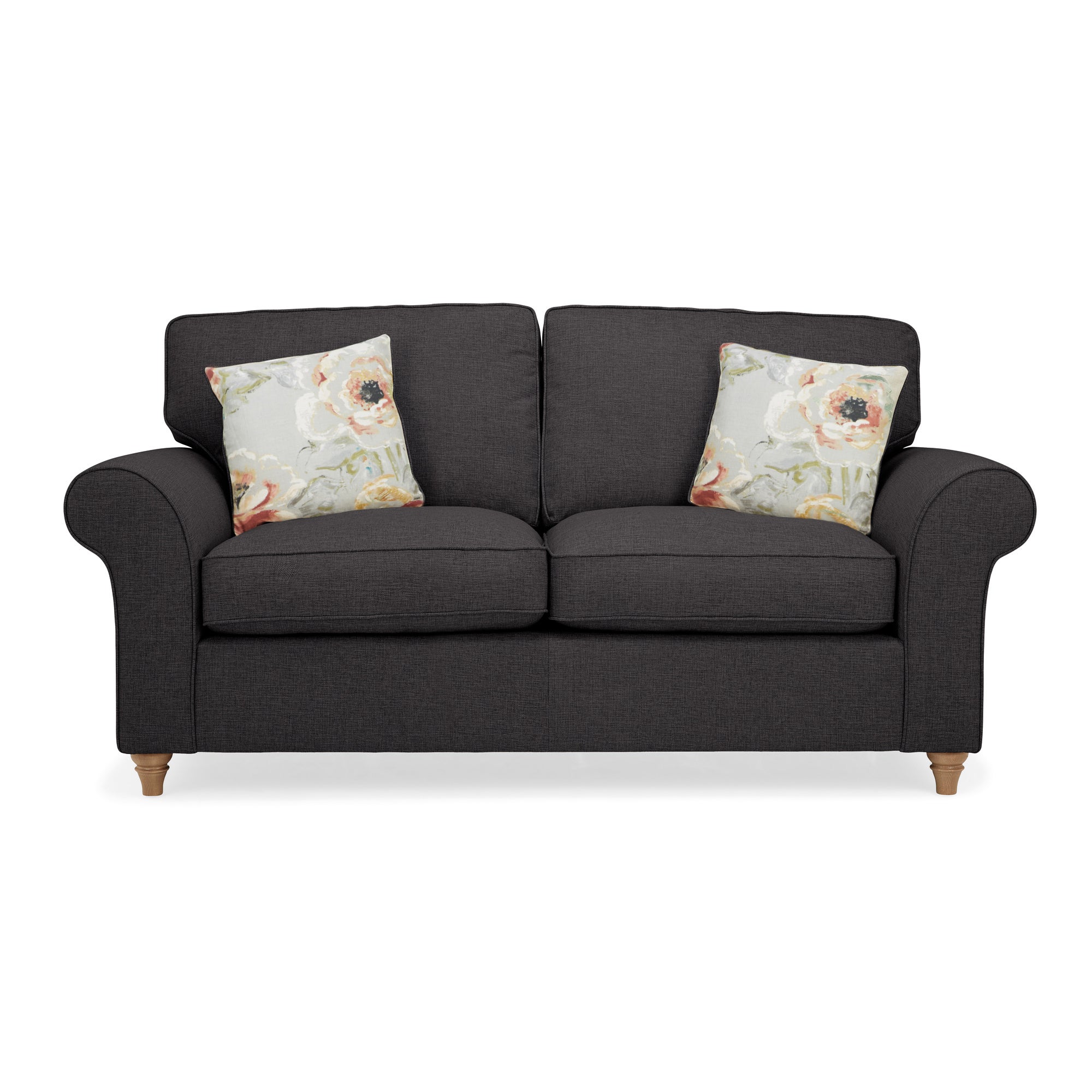 Rosa 2 Seater Sofa Charcoal