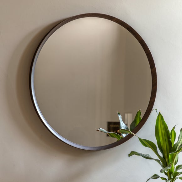 Cedar and Sage Grove Round Wall Mirror