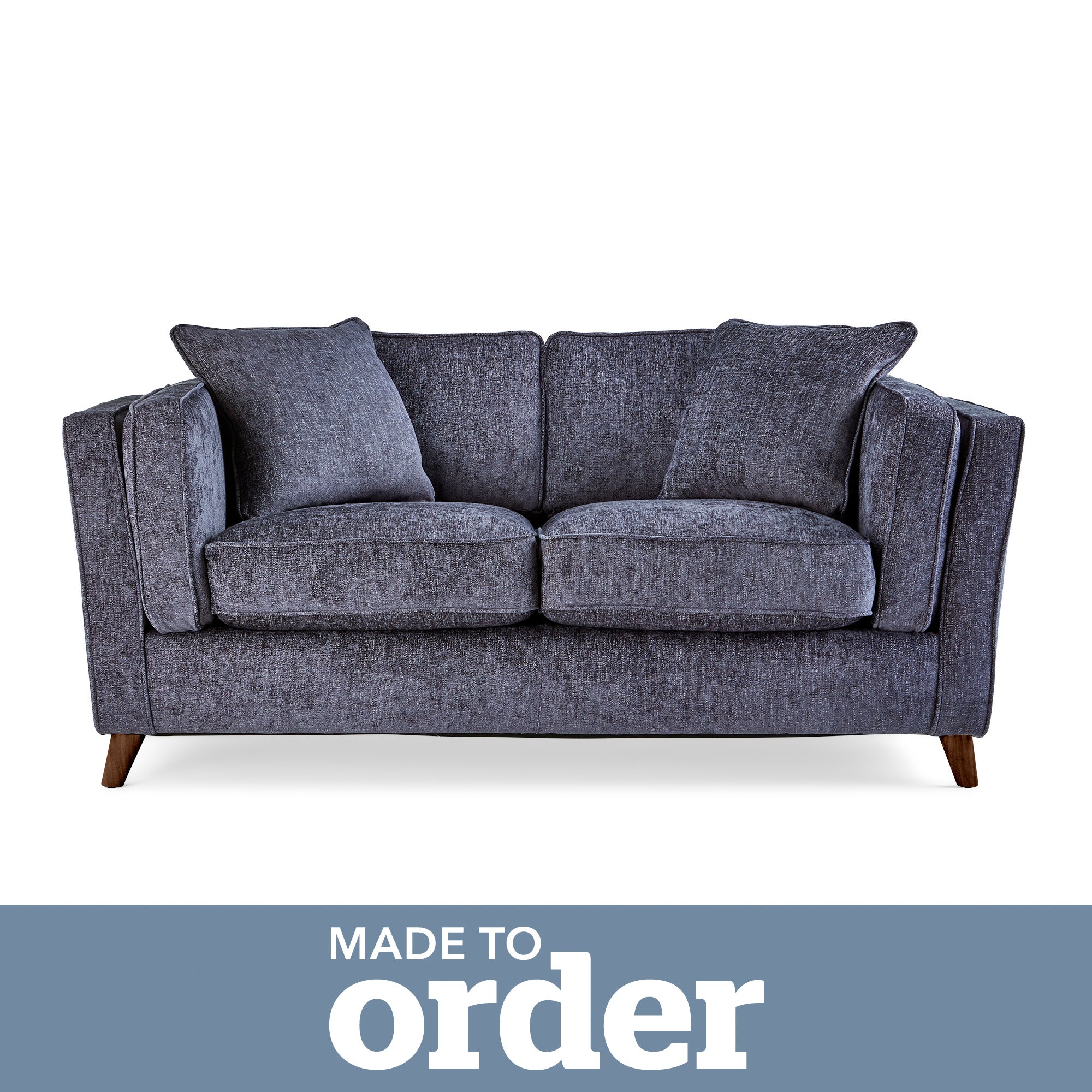 Arabella 2 Seater Sofa Luxury Chenille Premium Chenille Navy