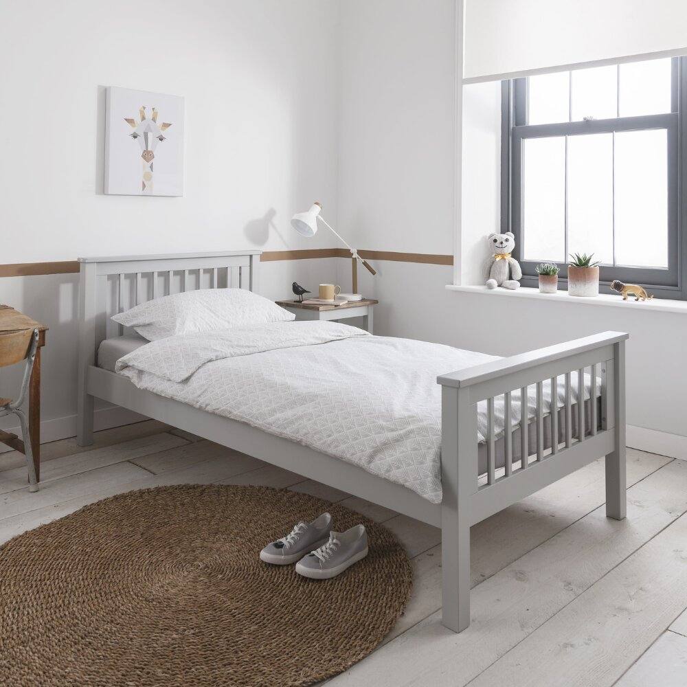 Nöa and Nani Hampshire Single Bed Frame in Silk Grey