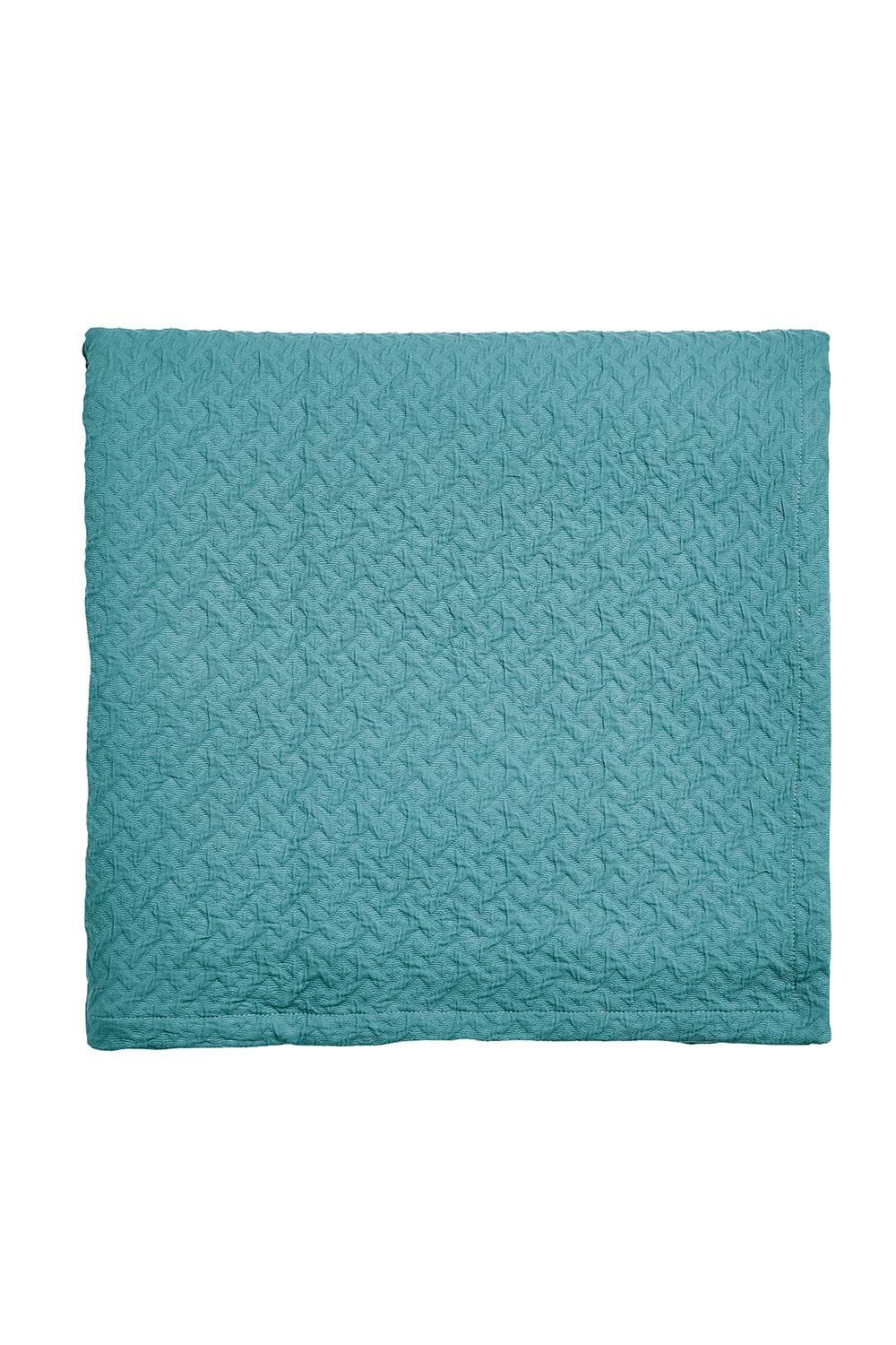 Ted Baker 'Diagonal T' Cotton Matelasse Throw in Teal