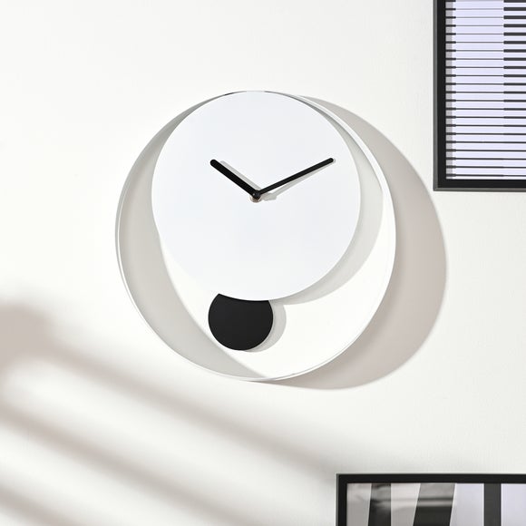 Interval Round Pendulum Wall Clock
