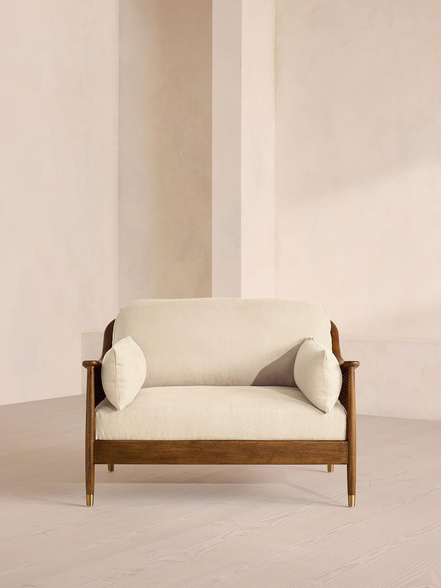 Atlanta Loveseat, Linen, Bisque