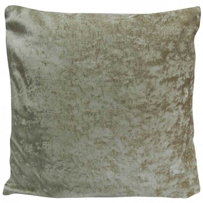 Rapport Home Crushed Velvet Cushion Cover (45X45cm) in Cream