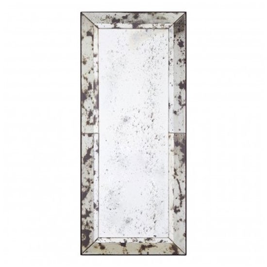 Raze Black Splash Effect Wall Mirror In Antique Silver Frame