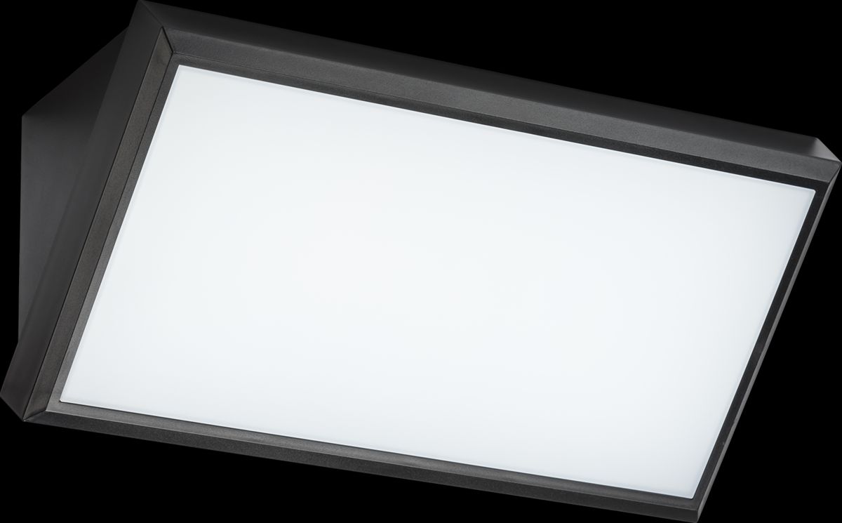 Netlighting Knightsbridge 230V IP65 IK08 21W LED Polycarbonate Wall Fitting CCT WP21CCT in Black