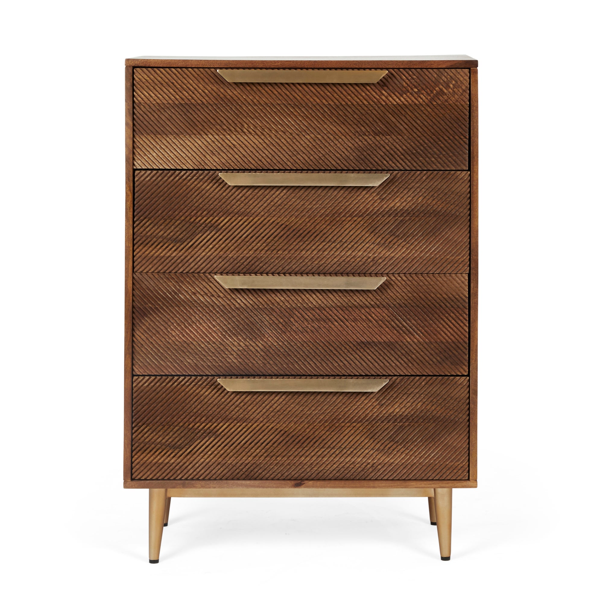 Anya 4 Drawer Chest Brown