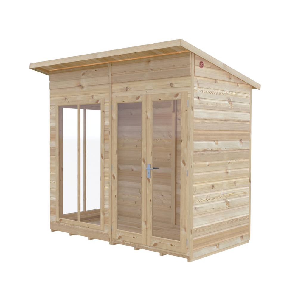 Shires Lela 8x4 Summerhouse - L125.8 x W238 x H229.9 cm in Light Brown 2