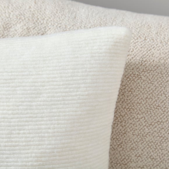 Flaxley Ribbed Square Cushion 2