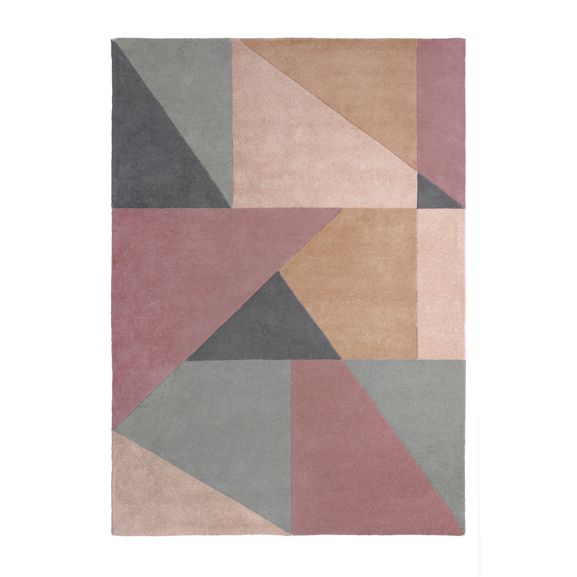 Harper Wool Rug Pink, Beige and Grey