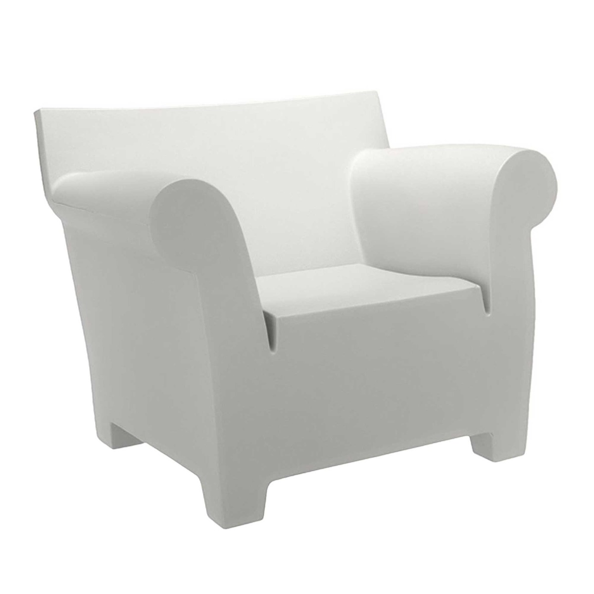 Kartell Bubble Armchair - White - polyethylene - Plain - W105 x D77 x H80cm - Barker & Stonehouse