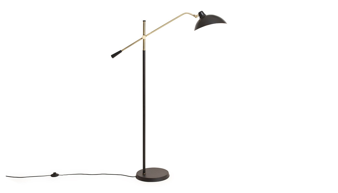 Heal's Milton Floor Lamp Black