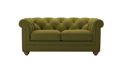 Patrick 2 Seat Sofabed in Royal Fern Brushed Linen Cotton - sofa.com