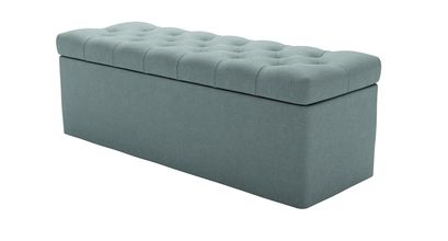 Valentin Storage Bench in Holkham Norfolk Cotton - sofa.com