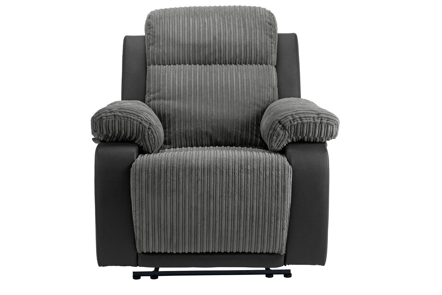 Argos Home Bradley Fabric Manual Recliner Chair - Charcoal