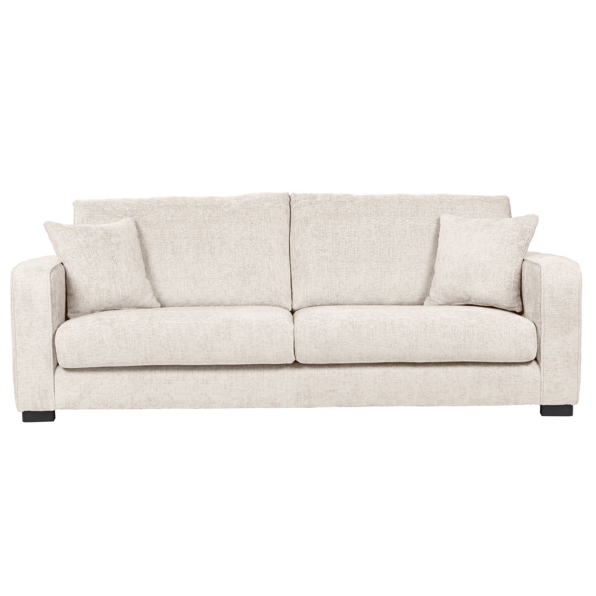 Carson Chunky Chenille 4 Seater Sofa Brown