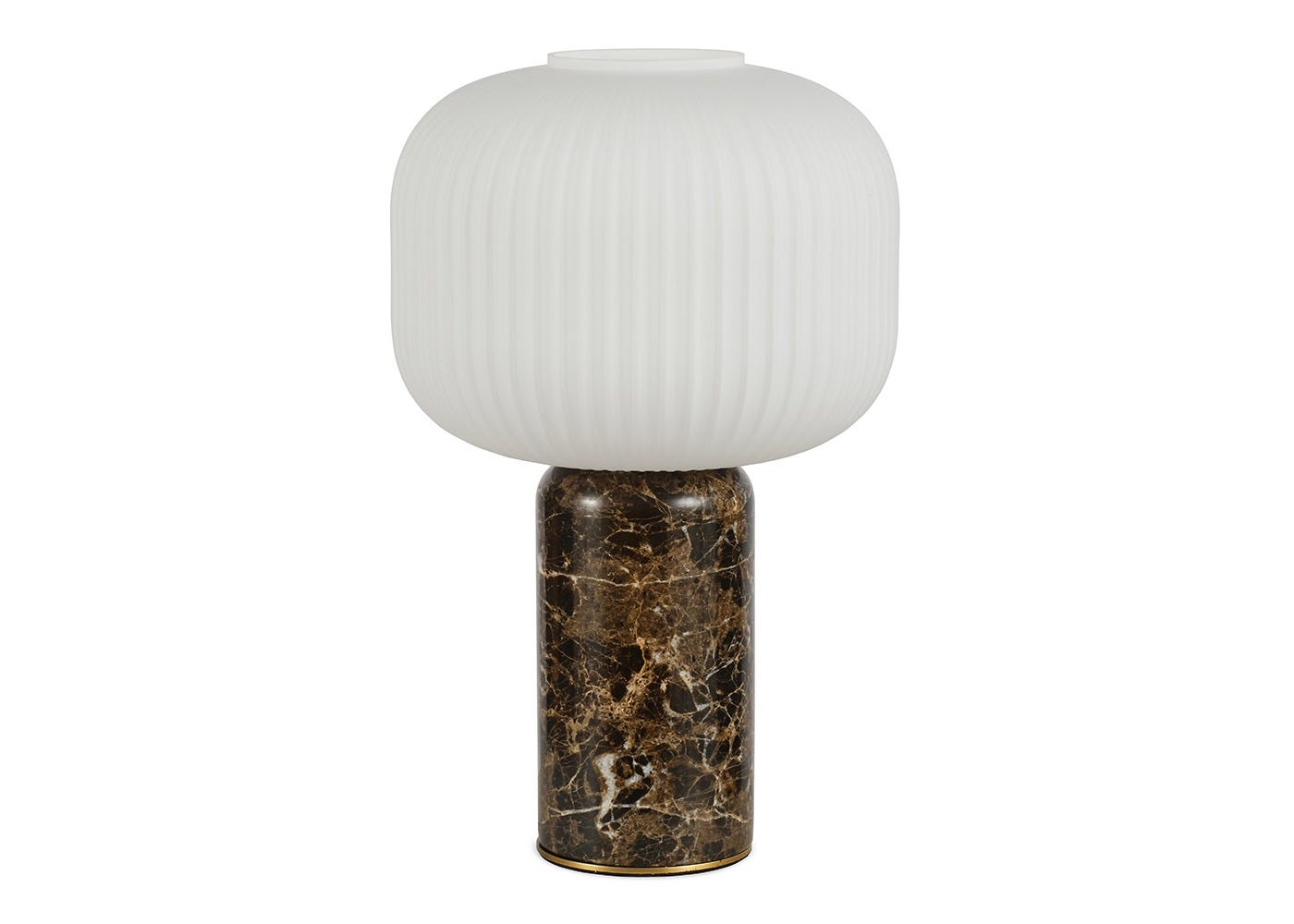 Heal's Opal Lantern Table Lamp Cocoa Marble