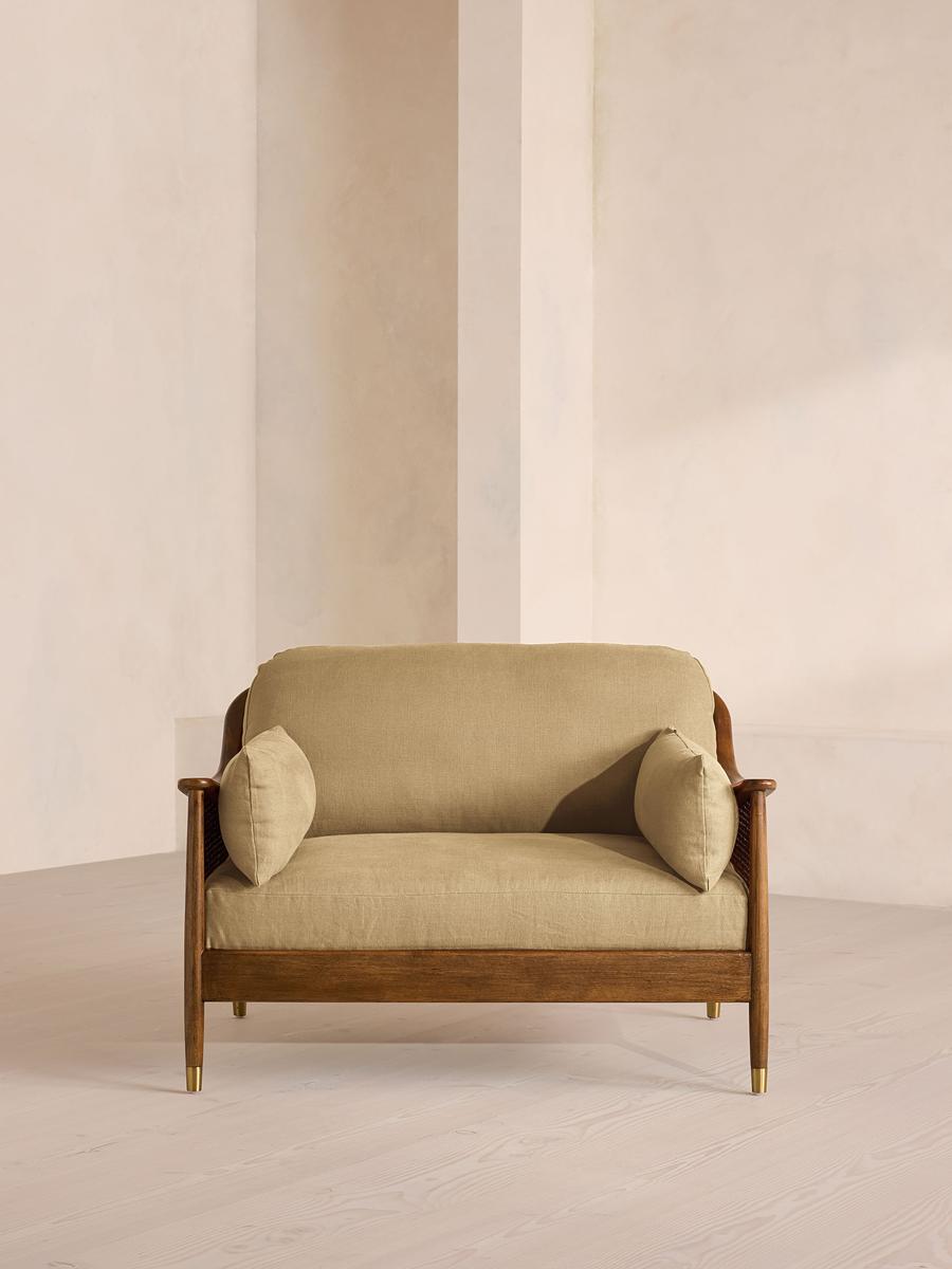 Atlanta Loveseat, Linen, Wheat