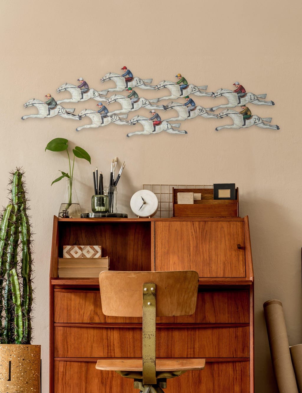 Gallery Direct Finishing Post Horse Wall Art Multi