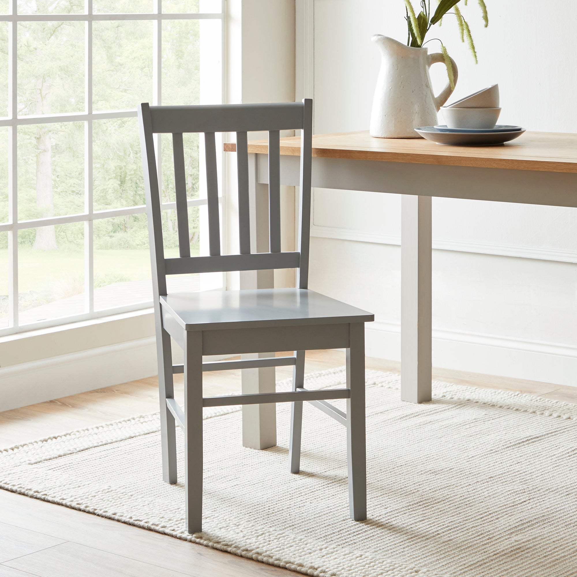 Brixton Set of 2 Dining Chairs Grey