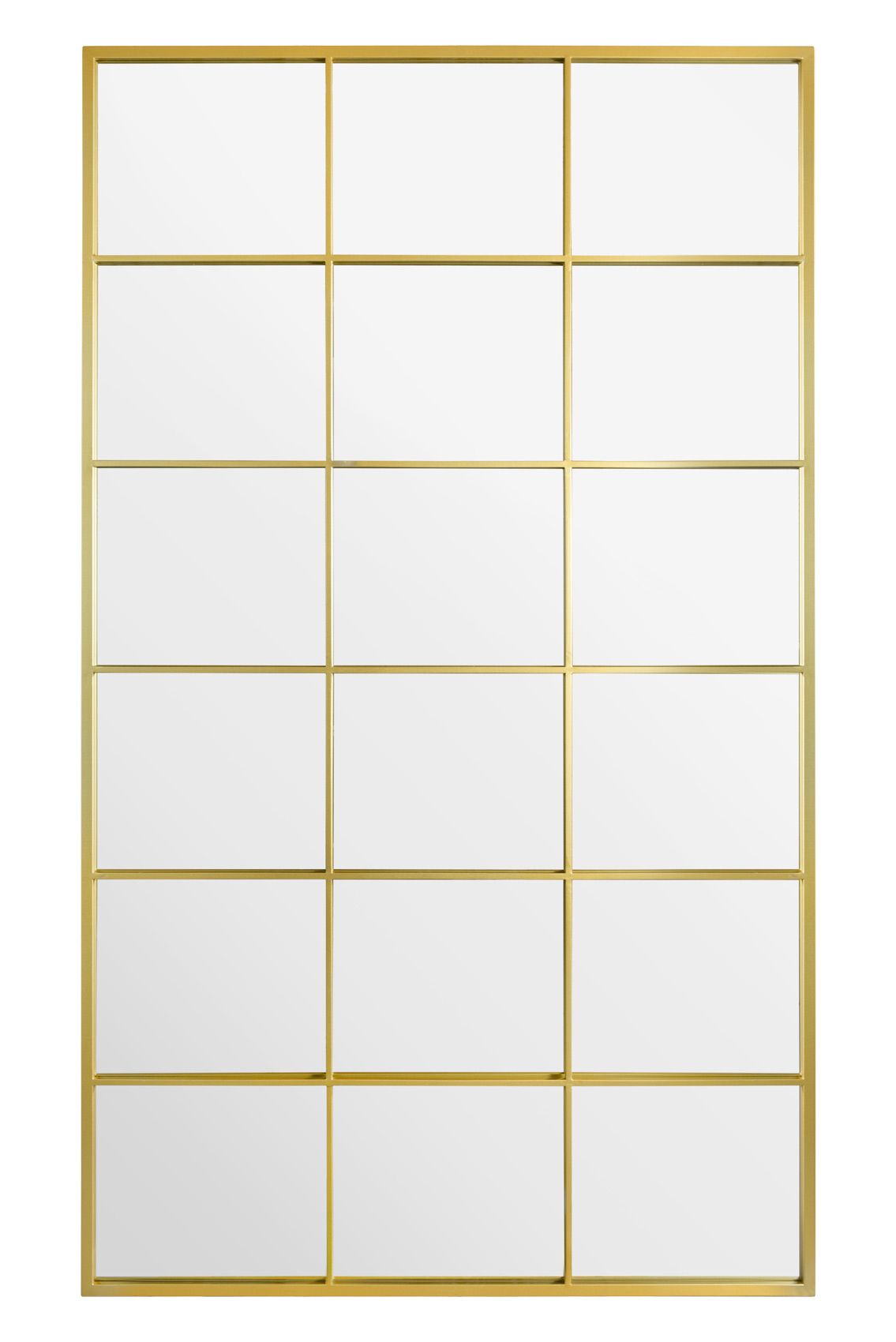 MirrorOutlet Gold Modern Window Leaner / Wall Mirror 79" X 47" 200CM X 120CM 2