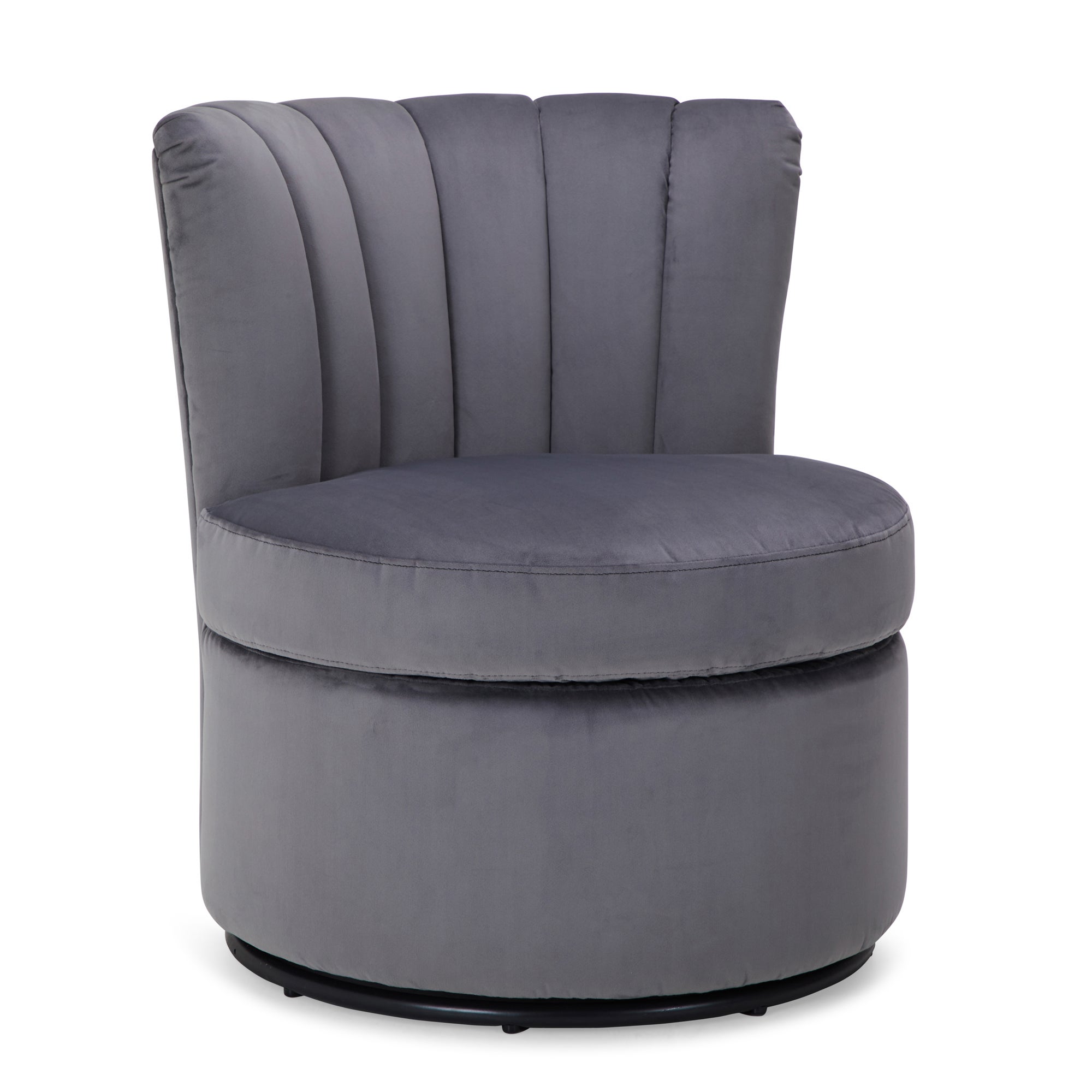 Esme Boudoir Swivel Chair - Grey Grey