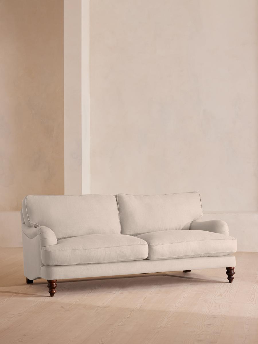 Arundel Three Seater Sofa, Linen, Bisque