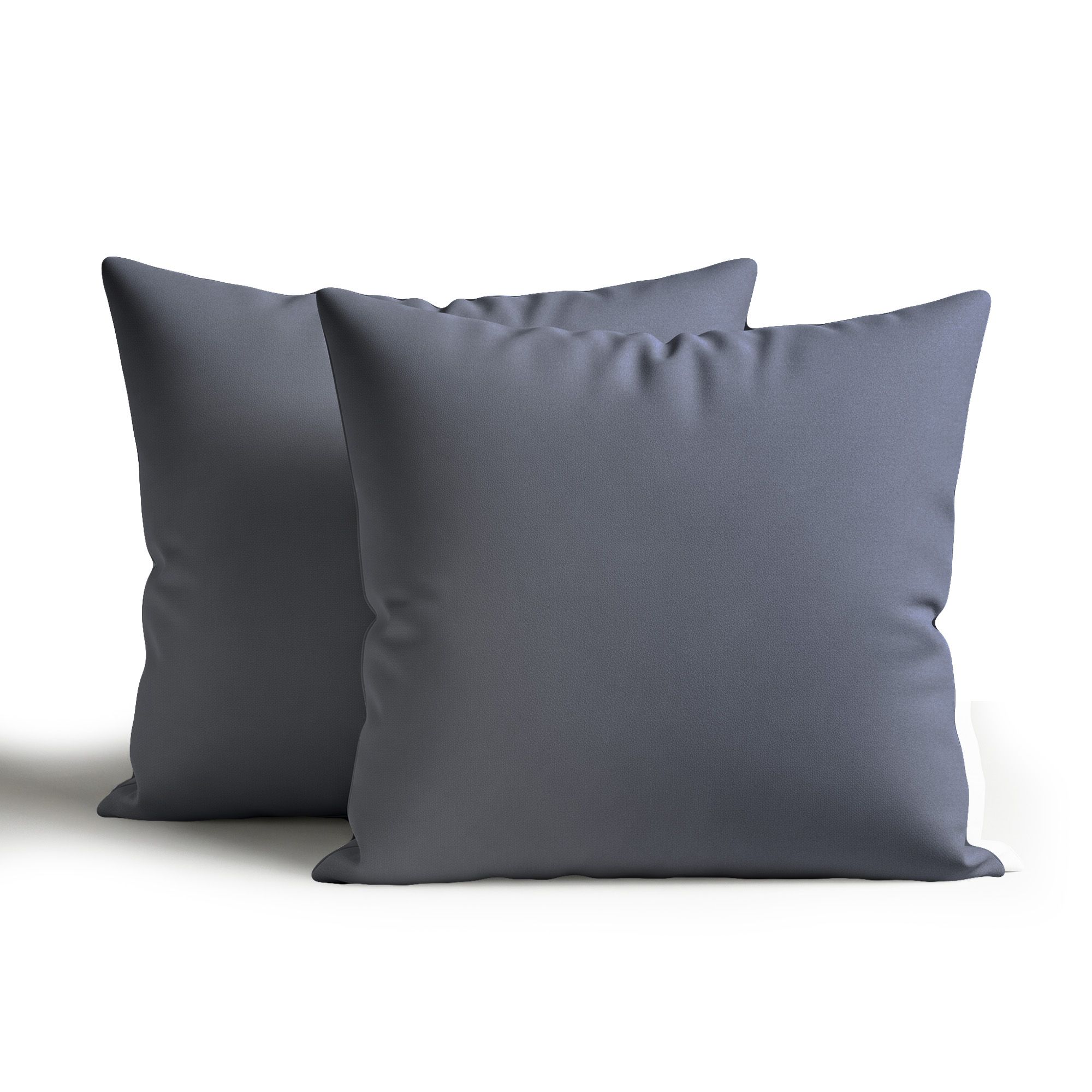 Snug City Waterproof Outdoor Garden Patio Cushion Cover & Inner Square Pack Of 2 in Dark Grey