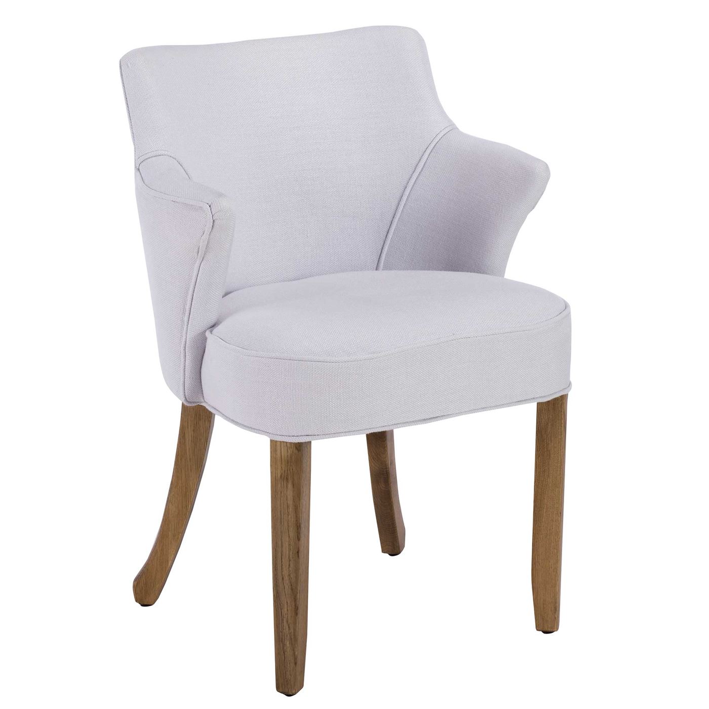Timothy Oulton Lannister Linen Dining Chair, Ash
