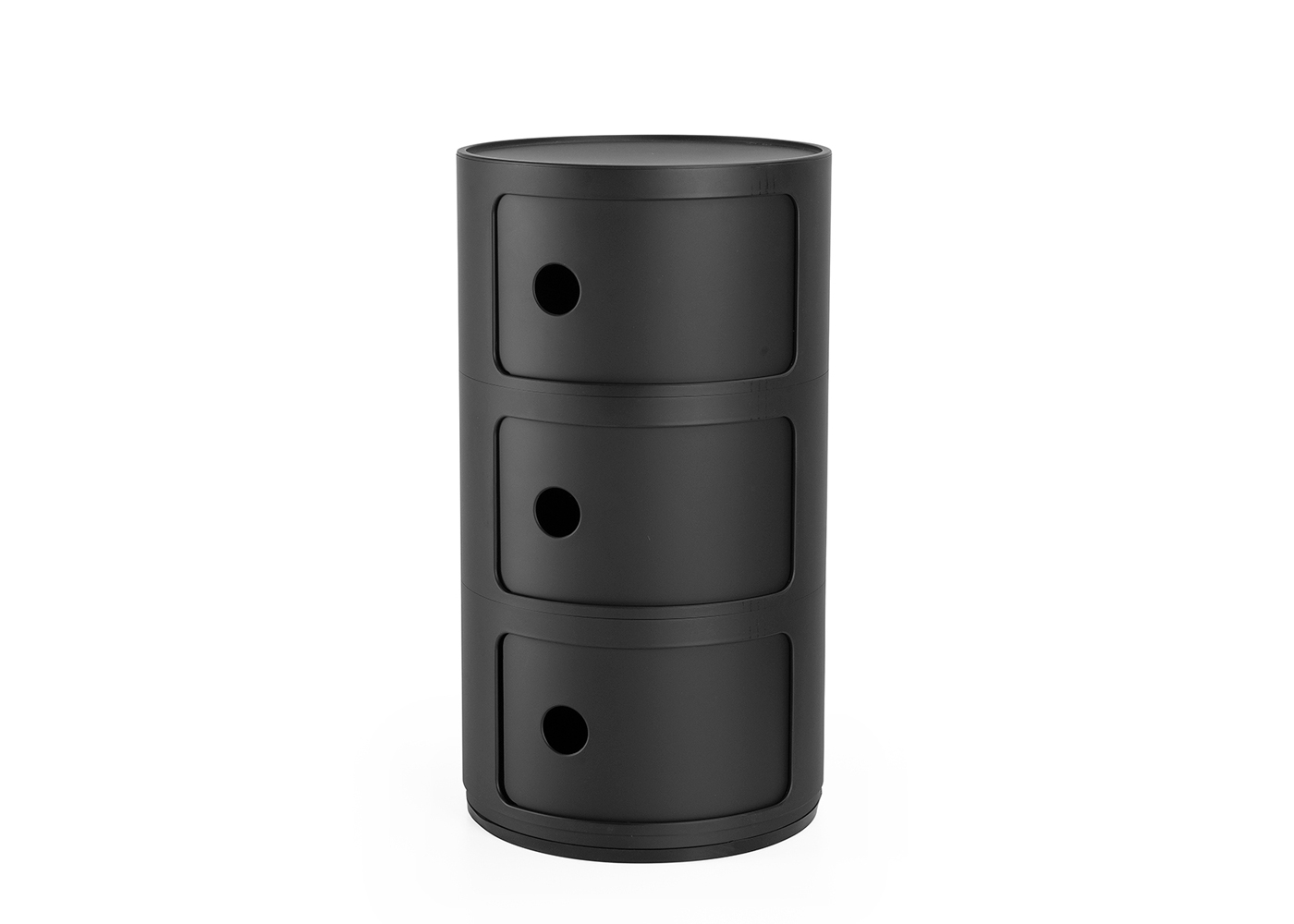 Kartell Componibili Cabinet 3 Elements Matt Black