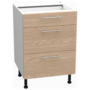 Wickes Orlando Scandi Oak Slab Drawer Unit - 600mm