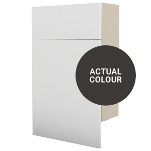 Duarti By Calypso Beaufort 500mm Floor Reaching Slimline Toilet Unit - Ember Grey