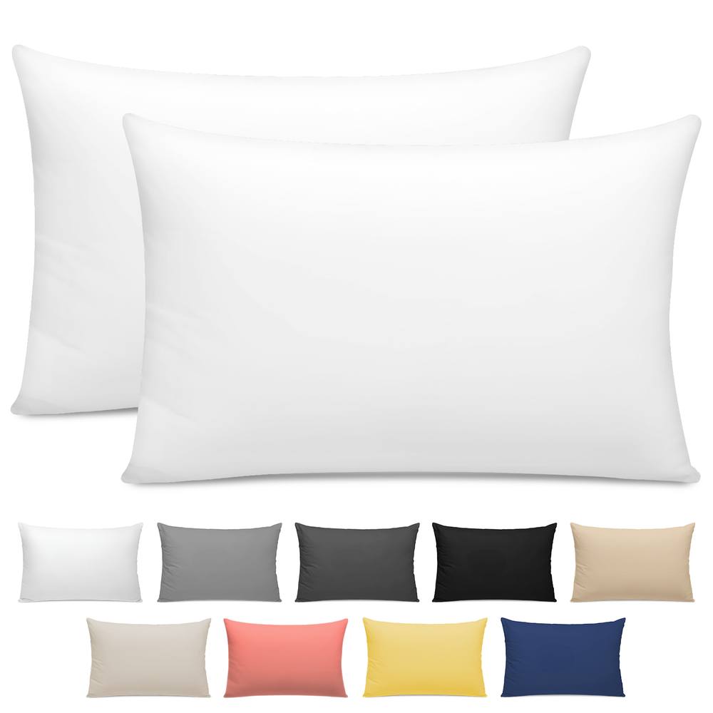 Pamposh 400 Thread Count Egyptian Cotton Pillow Cases 2 Pack in White