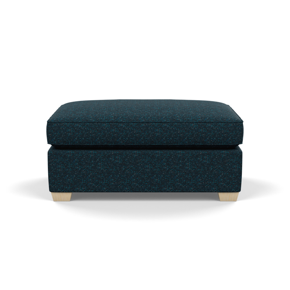 Heal's Torino Footstool Brecon Ink Natural Ash Feet