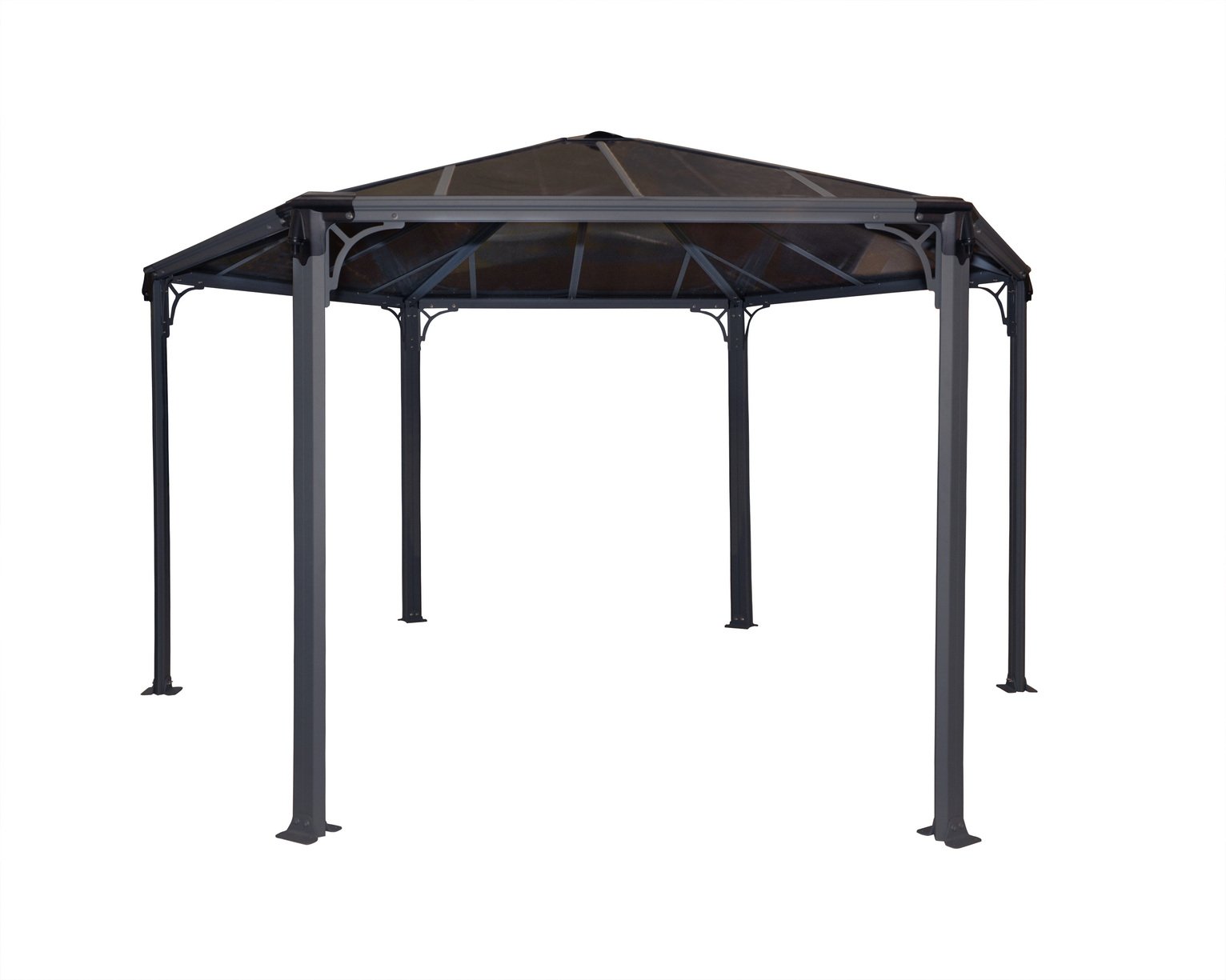 Palram Monaco Hexagonal Gazebo - Grey