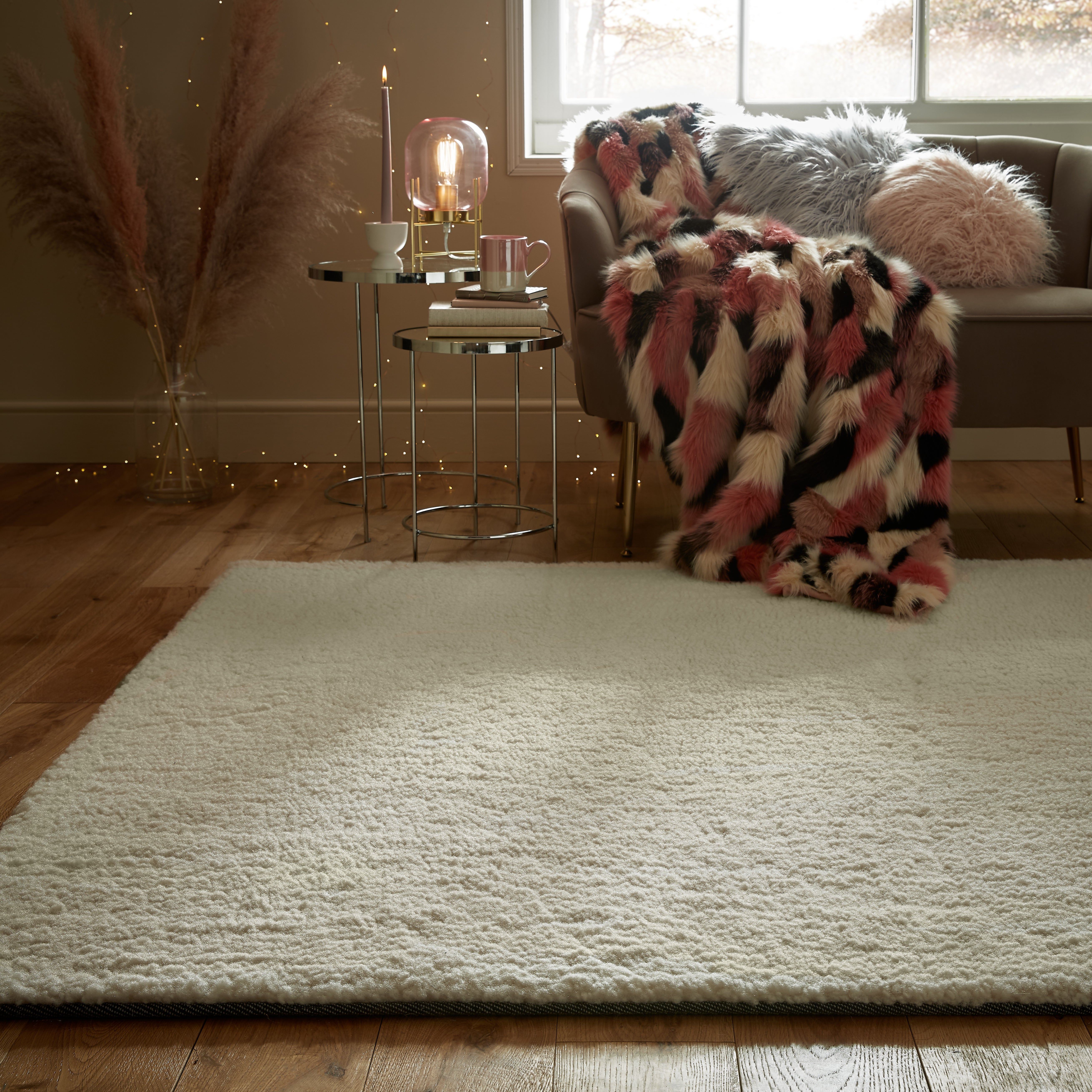 Lamb Faux Fur Rug Lamb Faux Fur Ivory