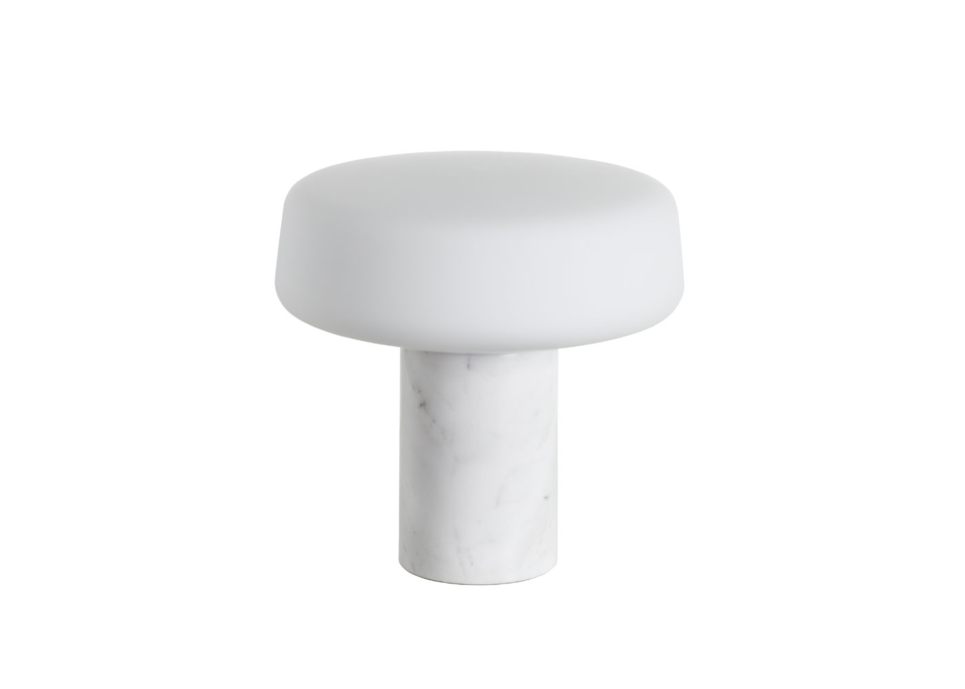 Case Solid Table Lamp Large Carrara Marble