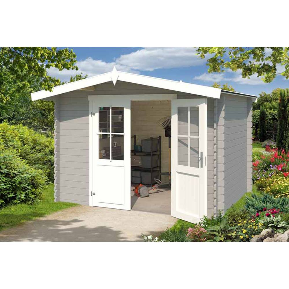 Lasita Maja Ltd Baltimore-Log Cabin, Garden Room, Home Office - L324xW290xH222.3 cm in Brown 5