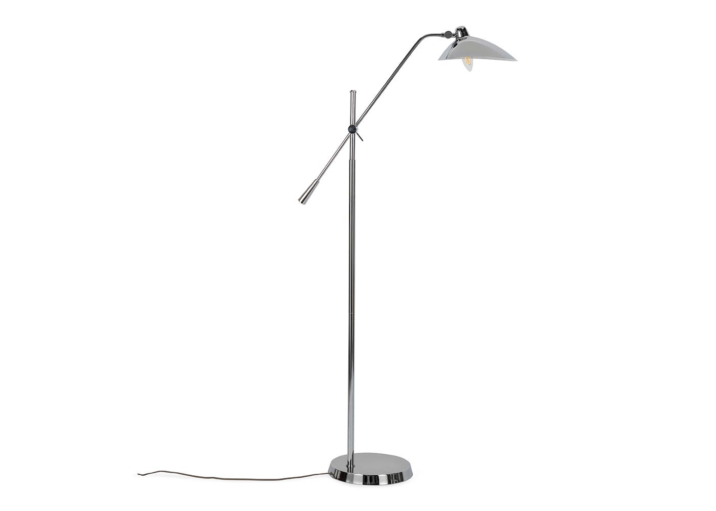 Heal's Milton Floor Lamp Polished Chrome