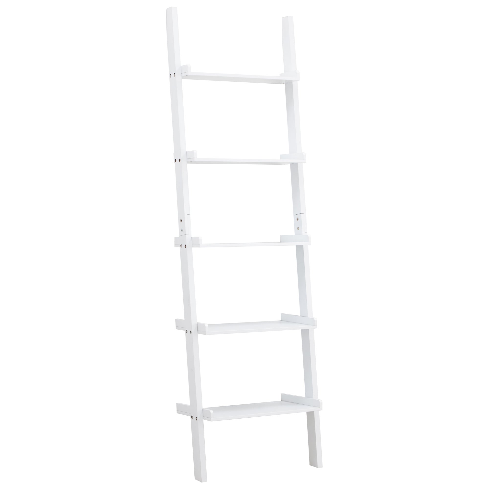 Large Ladder Shelving Unit White
