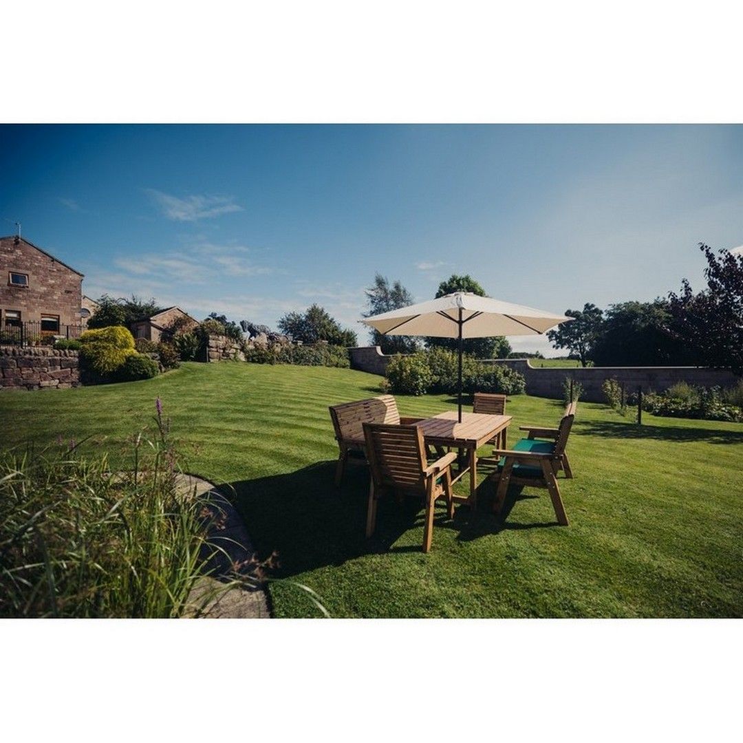 Churnet Valley Garden Furniture Ltd Valley 2XC 2X3B Set - Min. Assembly Required - Set of Cushions Inc in Brown 4