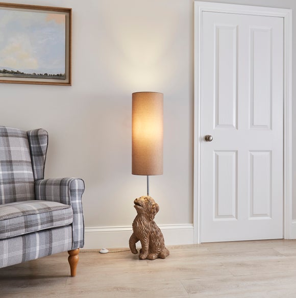 Reggie the Cockapoo Adjustable Floor Lamp