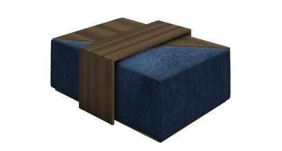 Astaire Modular Coffee Table Set Footstool in Channel Blue Sandgate - sofa.com